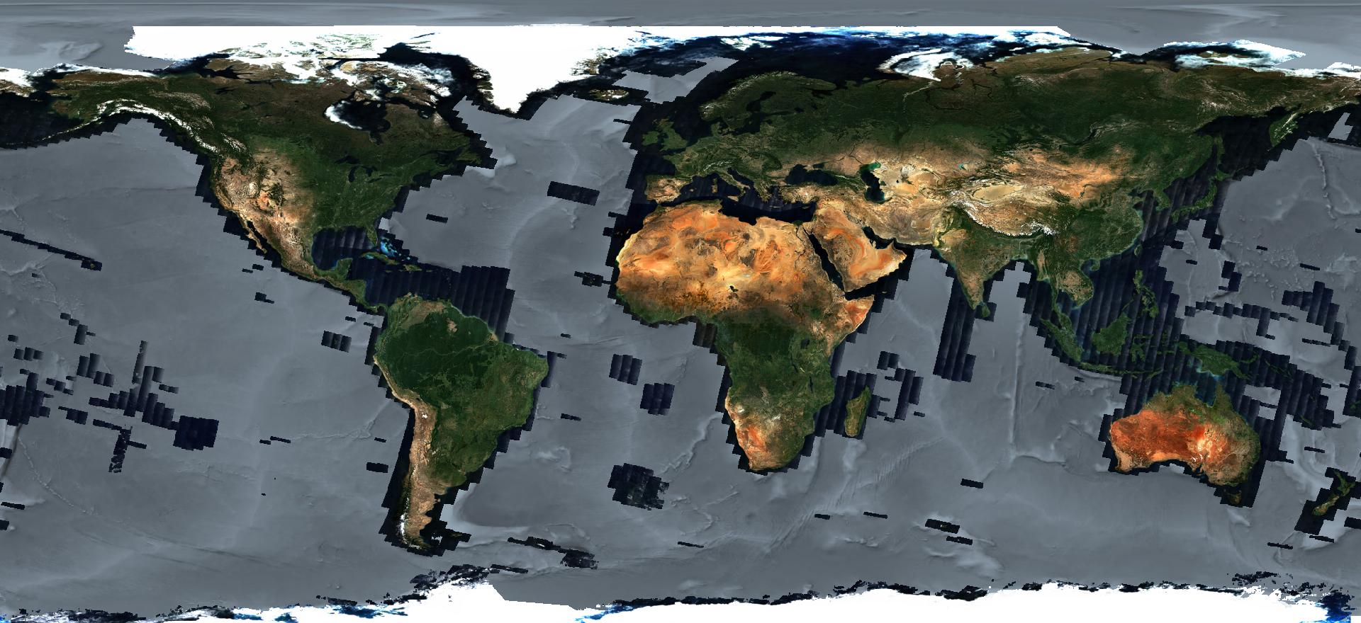 Sentinel-2 EOxCloudless Data Coverage