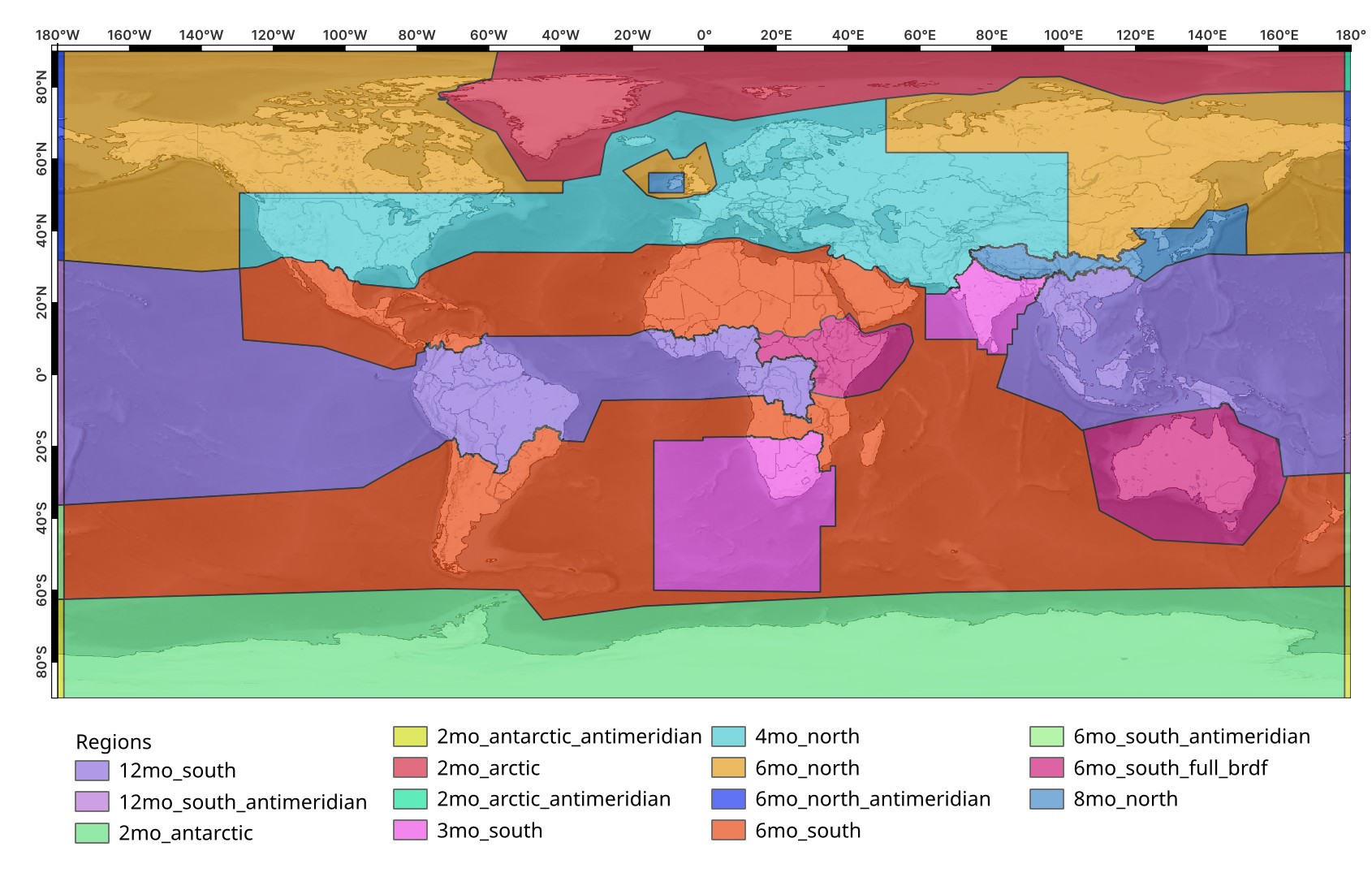 EOxCloudless Sentinel-2 Regions